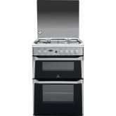 Indesit Gas freestanding double cooker: 60cm