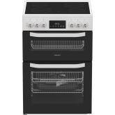 Hotpoint HTE6VDCW Freestanding 60cm Ceramic Electric Cooker - White