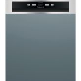 Hotpoint semi integrated dishwasher: full size, inox