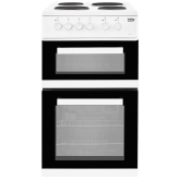 Beko KD533AW 50cm Twin Cavity Electric Cooker - White