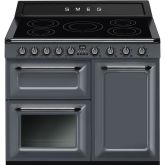 Smeg TR103IGR Induction Range Cooker, Slate Grey