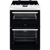 AEG CCX6540ACW Ceramic Electric Cooker with Double Oven