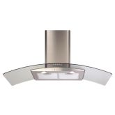 CDA ECP102SS 100cm Curved Glass Extractor