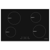 NordMende HCI781FL 78cm 4 Zone Induction Hob Black Glass
