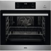 Aeg BPS355060M S / Steel Pyrolytic Clean Single Oven With Steam Bake