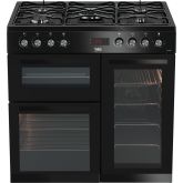 Beko KDVF90K Black 90Cm Dual Fuel Range Cooker
