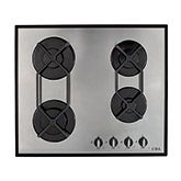 Cda, HVG620BL, Black, 60Cm Gas On Glass Hob