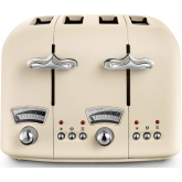 Delonghi Argento Flora Agave Cream 4 slice Toaster