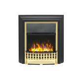 Dimplex Kingsley Deluxe Black / Brass Freestanding Fire