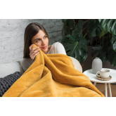 Dreamland 16820C Mustard Relaxwell Luxury Heated Throw