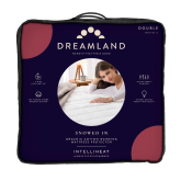 Dreamland 16886C White, Snowed In Organic Cotton Warming Single Mattress Protector