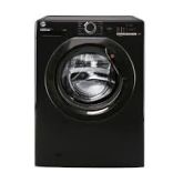 Hoover H3W492DABB4/1-80 Black, 9Kg 1400 Spin Washing Machine 14/30/44 Quick Wash Progammes