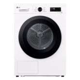 Lg RHX1009NWK White, 9Kg A Rated 10 Prog Sensor Heat Pump Condenser Dryer 