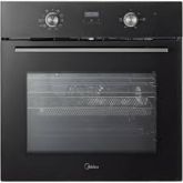 Midea MBO65M90D2-BK Black, 71 Lt Single Oven Multi Function Catalytic Liners Air Fryer Tray