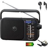 Panasonic Uk RF-2400EB9-K Black, Fm/Am Radio