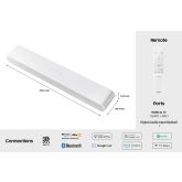 Samsung HW-S61D/XU White, 5.0Ch Dolby Atmos All In One Soundbar Bluetooth Wifi 