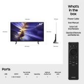 Samsung QE42S90FA Black, 42" Oled 4K Uhd Hdr10+ 144Hz Game Mode Anti-Reflection Screen Ai Smart TV
