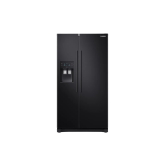 Samsung RS50N3513BC Black, A+ Plumbed Ice + Water Side By Side 357L Fridge 144L Freezer