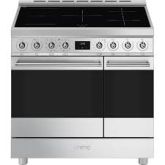 Smeg C92IPX2 S-Steel, 90Cm Symphony Classic Full Electric Range Cooker With Induction Hob