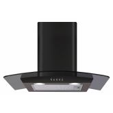 CDA ECP62BL 60cm Curved Glass Extractor