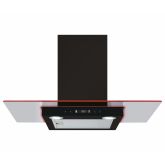 CDA EKN90BL 90cm Flat Glass Extractor with Edge Lighting