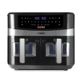 Tower T17100 Vortx Vizion 9LT Dual Basket Air Fryer Digital Black