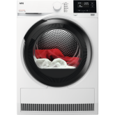 Aeg TR718L4B White, 8Kg Heat Pump Condenser Dryer 16 Programmes