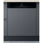 Hotpoint H3BL626BUK Black, Semi Integrated Dishwasher. 14 Place Setting. E Energy. 46Db