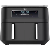 Ninja AF200UK Black, Foodi Dual Zone Air Fryer 7.6L,
