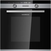 Nordmende SOP5251X Black Glass/S/S, 70Lt Multifunction Single Oven Pyrolytic Cleaning