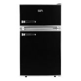 Sia RFM88K Black, Under Counter Fridge Freezer