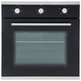 Sia SO101 Black Glass, Single Fan Oven