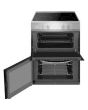 Amica AFC602SS S-Steel, 60Cm Ceramic Cooker Double Oven