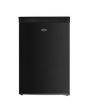 Belling BL130BKIX Black Steel, 55Cm Under Counter Larder Fridge. E Energy Class, Silver Interior Tri