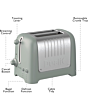 Dualit 26216 Sage Green 2 Slice Lite Toaster