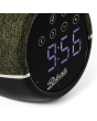 Roberts ZEN Black FM clock radio with device charging