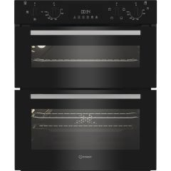 Indesit DUI10DB Built-In Double Oven - Black