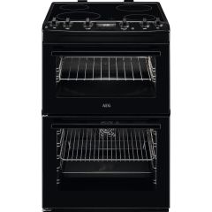 AEG CCX6540ACB Ceramic Electric Cooker with Double Oven