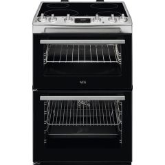 AEG CCX6540ACM Ceramic Electric Cooker with Double Oven