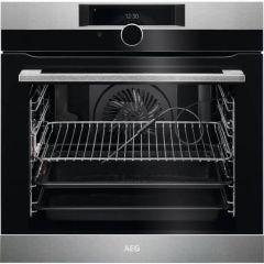 Aeg BPK948330M S/Steel / Black, 71Lt Built-In Pyrolytic Clean Pro Oven Command Wheel