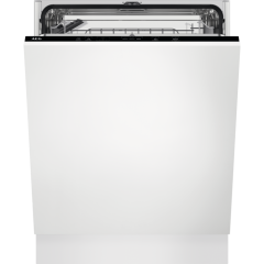 Aeg GI5200D1SN White, 60Cm Fully Int Dishwasher 13 Place 46Db A Sliding Hinge