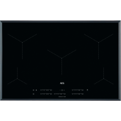 Aeg IKE85431FB Black Glass, 80Cm 5 Zone Induction Hob Maxisense + Hob2hood Connect
