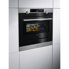 Aeg KMK565060X S/Steel, Built In Combination Microwave Compact Oven