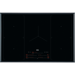Aeg TK85IM00FB Black Glass, 80Cm 5 Zone Multibridge Induction Hob With Timer