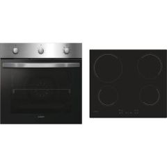 Candy PCI27XCH64CCBS St Steel / Blac, Single Oven And Ceramice Touch Control Hob Pack