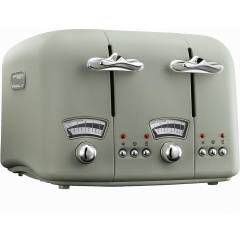 Delonghi Argento Flora Peppermint Green 4 slice Toaster
