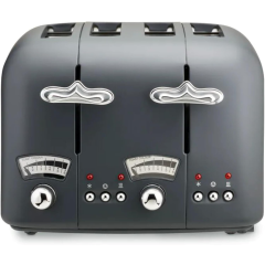 Delonghi CT04GY Grey, 4 Slice Toaster