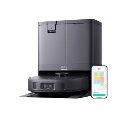 EUFY X10 PRO OMNI T2351V11 Black, 2In1 Vacuum + Mop 120Mins 2.5L, 3L Water Tank 8,000Pa Suction Self