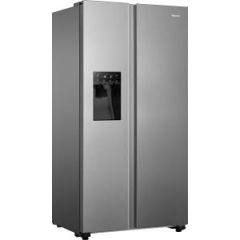 Hisense RS694N4TIE S/S, Non Plumbed Frost Free 2 Door Side By Side S/S F/F