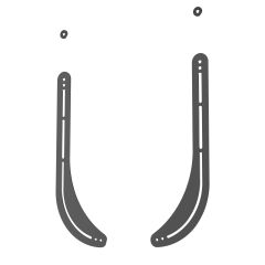 SB-1 Black, Sound Bar Bracket 32"-70"